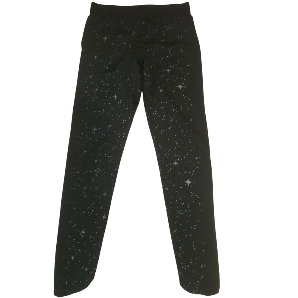Nike Dri-Fit Black Space Stars Women's Athletic Walking Hiking Leggings M